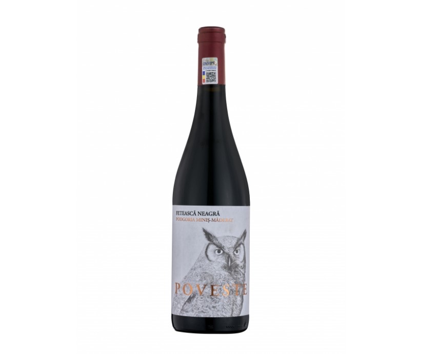 POVESTE - FETEASCĂ NEAGRĂ 2019, roșu, sec, 13%, Podgoria Miniș