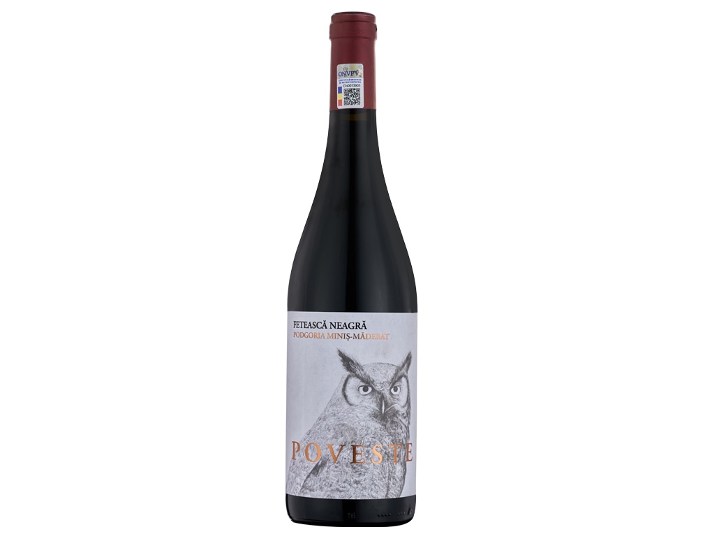 POVESTE - FETEASCĂ NEAGRĂ LIMITED, 2021, roșu, sec, 15%, Podgoria Miniș